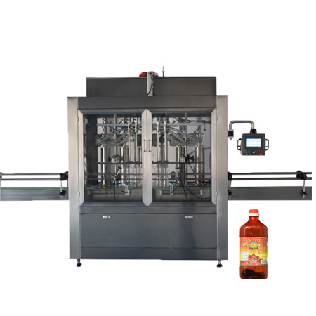 Automatska mašina za punjenje i zatvaranje boca jestivih mašina sa 4 glave mašina za jelo s trakastim transporterom (YT4T-4G1000 i CDX-1) 