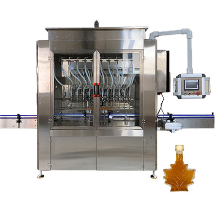 Linija za proizvodnju tekućih pasta sa krem umakom, marmelada, punila, proizvodna linija, Linearna mašina, automatska mašina za punjenje sa 4 mlaznice 